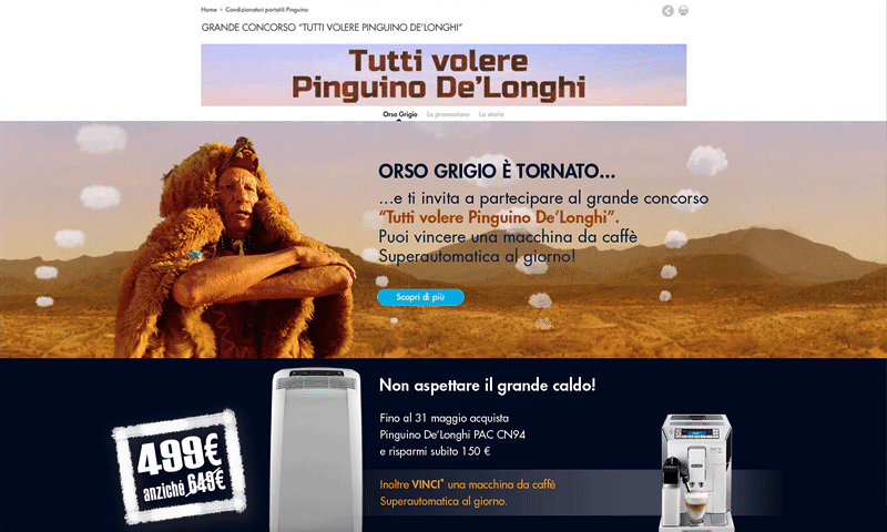 De'Longhi website animation